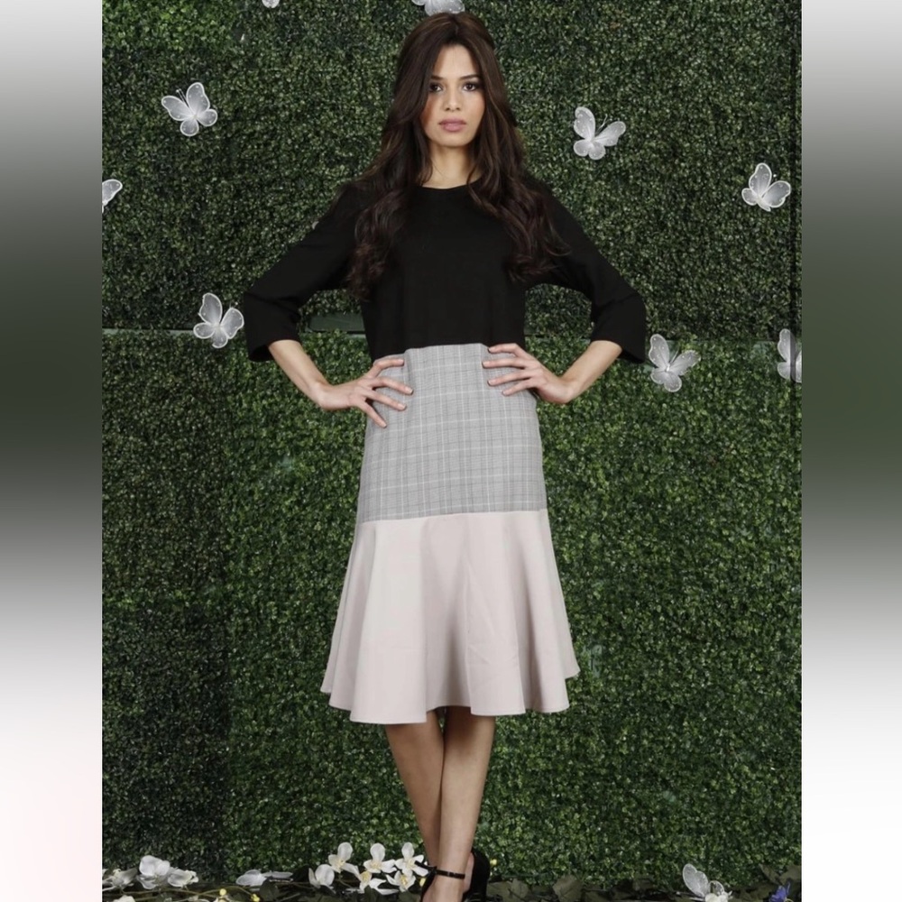 Front Row 3 Panel Cotton Dress